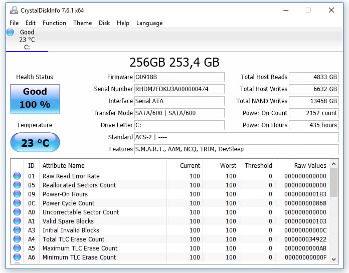 ssd health utility