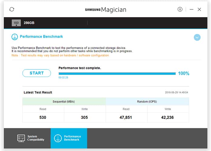 samsung ssd health check