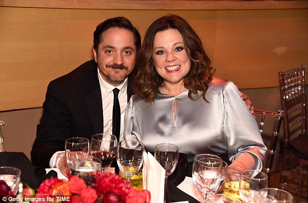 Date night: The Ghostbusters star - who attended with husband Ben Falcone - then got serious for a moment as she thanked the Time 100 present for their 