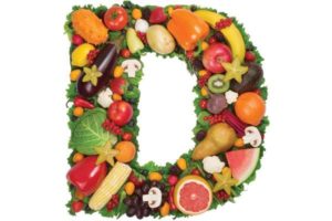 фрукты и овощи выложены в форме буквы Д